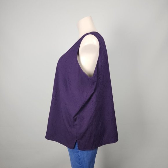 Penningtons Purple Sleeveless Top Size 5X - Picture 4 of 8
